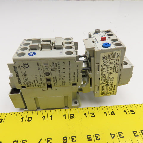 Allen Bradley 100-C09D400 193-EA1DB Contactor Relay 600V 7.5Hp 1.0-2.9A Trip