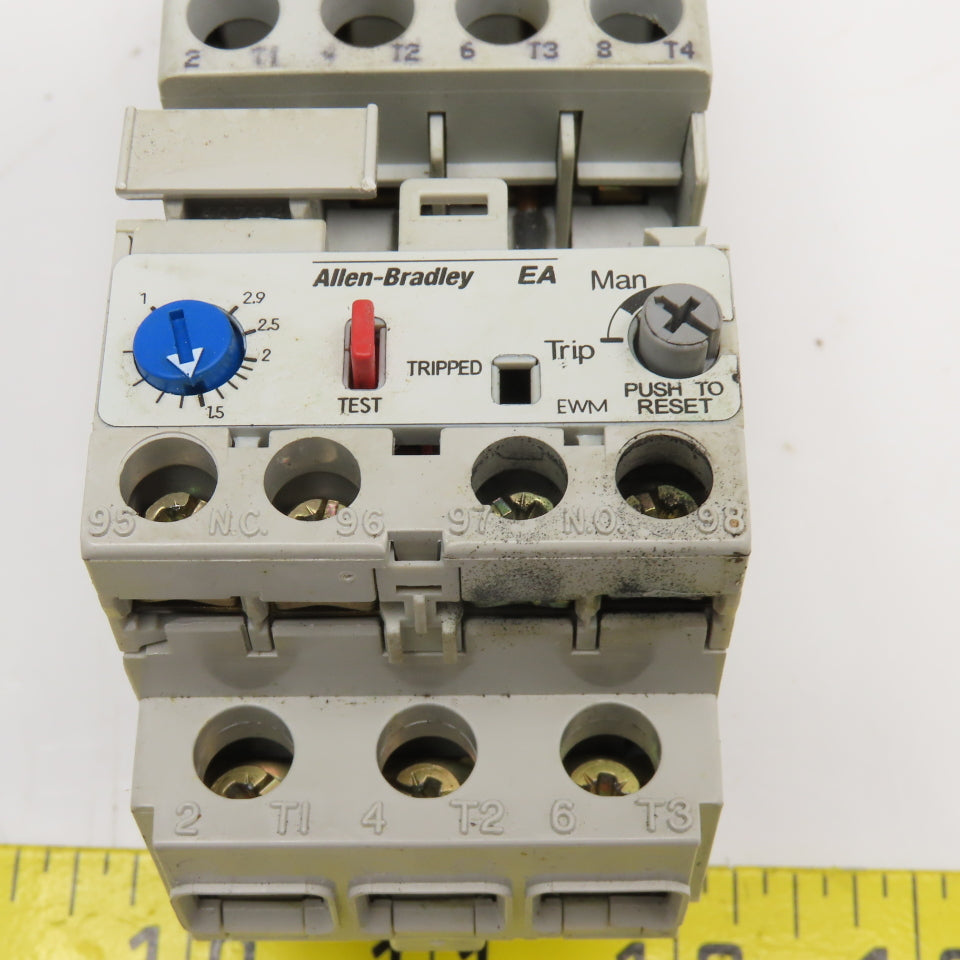 Allen Bradley 100-C09D400 193-EA1DB Contactor Relay 600V 7.5Hp 1.0-2.9A Trip