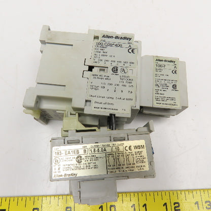 Allen Bradley 100-C09D400 193-EA1EB Contactor Relay 600V 7.5Hp 1.6-5.0A Trip