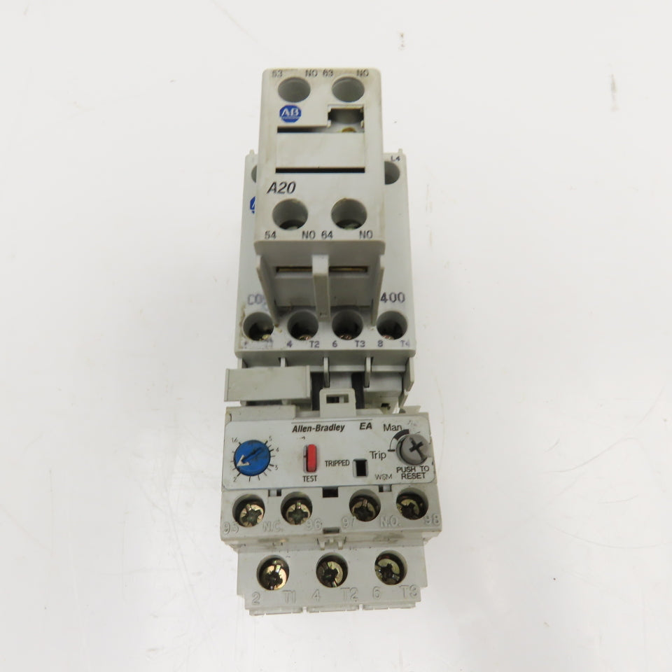 Allen Bradley 100-C09D400 193-EA1EB Contactor Relay 600V 7.5Hp 1.6-5.0A Trip