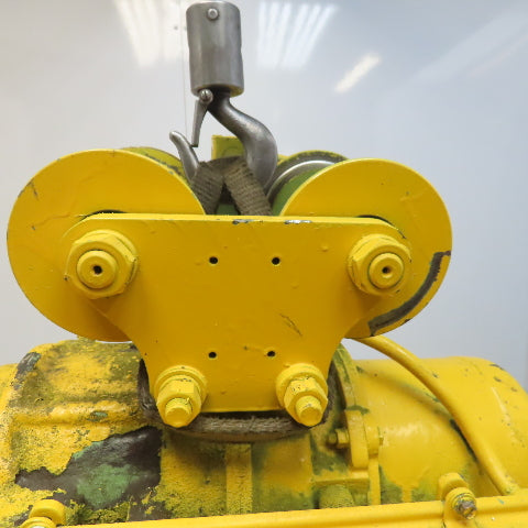 P & H ZipLift 1/2 Ton Electric Hoist 15' Wire Rope Lift 480V 3Hp W/Push Trolley