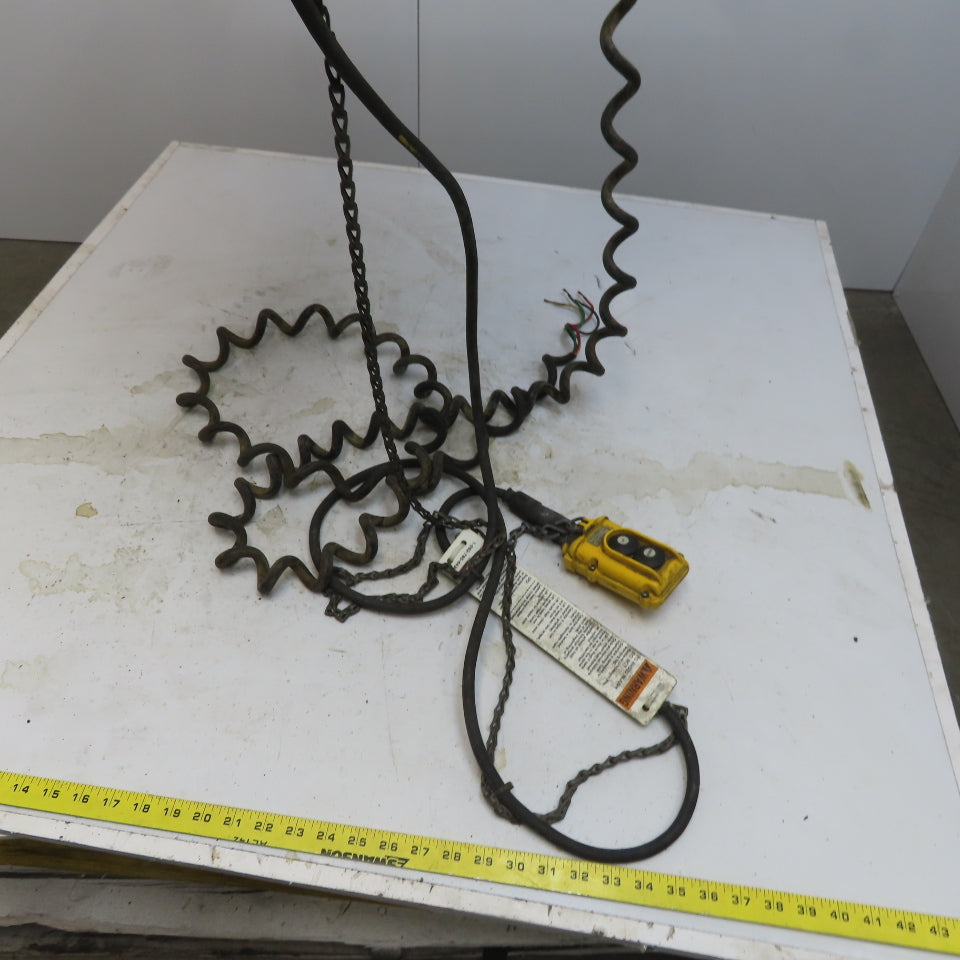 P & H A226-11 1/2 Ton Electric Chain Hoist 20'  Lift 480V 3Hp W/Push Trolley