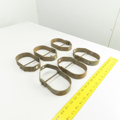3-1/2" Pipe Pivoting Steel Anvil Clevis Hanger 6-5/8" H Lot Of 6