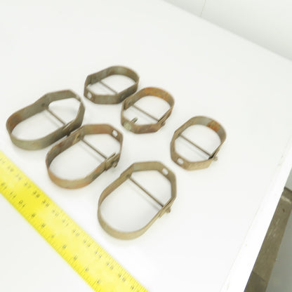 3-1/2" Pipe Pivoting Steel Anvil Clevis Hanger 6-5/8" H Lot Of 6