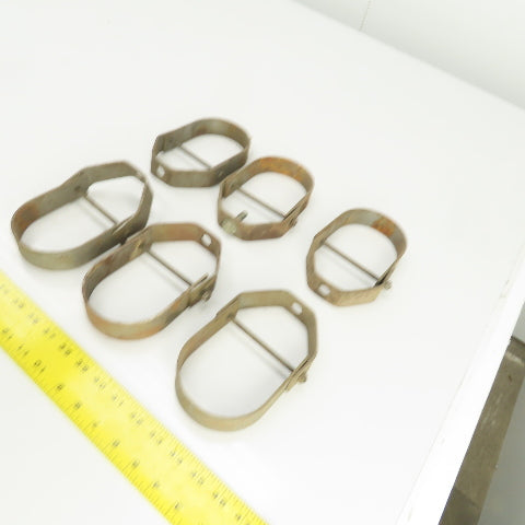 3-1/2" Pipe Pivoting Steel Anvil Clevis Hanger 6-5/8" H Lot Of 6