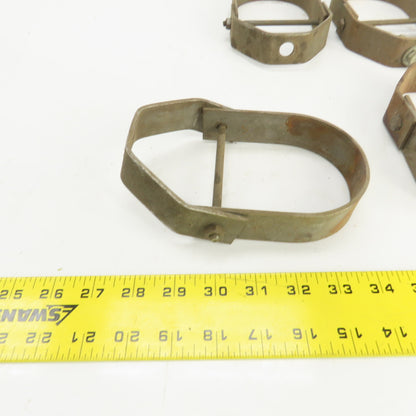 3-1/2" Pipe Pivoting Steel Anvil Clevis Hanger 6-5/8" H Lot Of 6