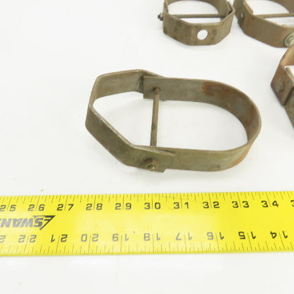 3-1/2" Pipe Pivoting Steel Anvil Clevis Hanger 6-5/8" H Lot Of 6
