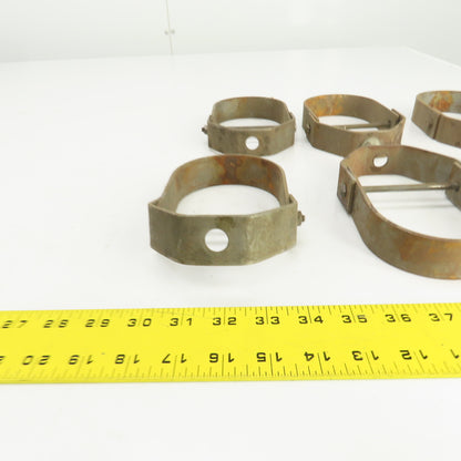 3-1/2" Pipe Pivoting Steel Anvil Clevis Hanger 6-5/8" H Lot Of 6