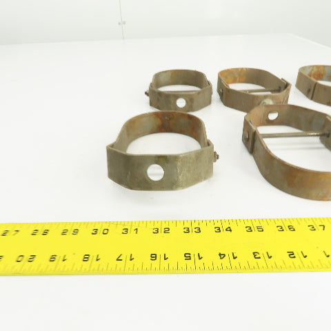 3-1/2" Pipe Pivoting Steel Anvil Clevis Hanger 6-5/8" H Lot Of 6