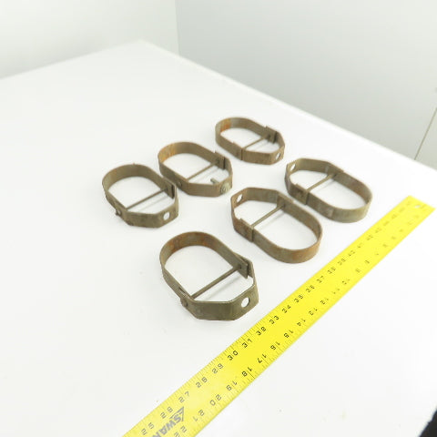 3-1/2" Pipe Pivoting Steel Anvil Clevis Hanger 6-5/8" H Lot Of 6