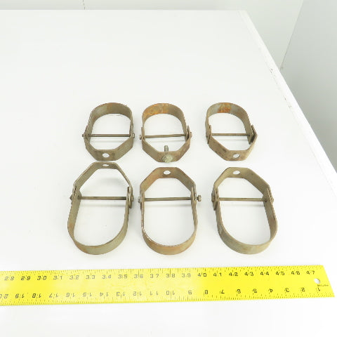 3-1/2" Pipe Pivoting Steel Anvil Clevis Hanger 6-5/8" H Lot Of 6