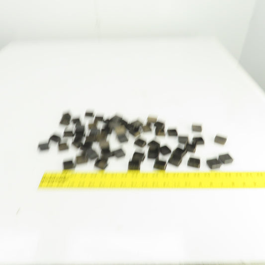1" x 1" Square Black Plastic Steel Tube Cap Plug Lot Of 52