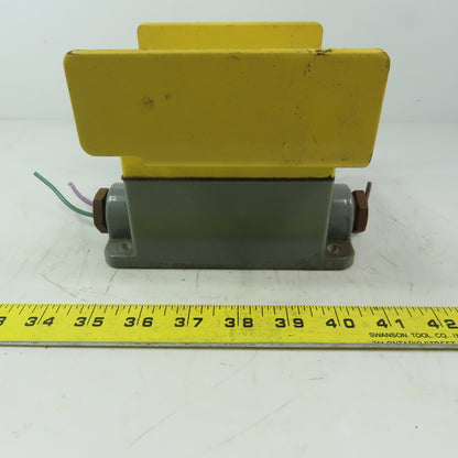 Allen Bradley 800P-S2YG2A Ser. E Palm-Operated Push Button W/ Guard & Enclosure