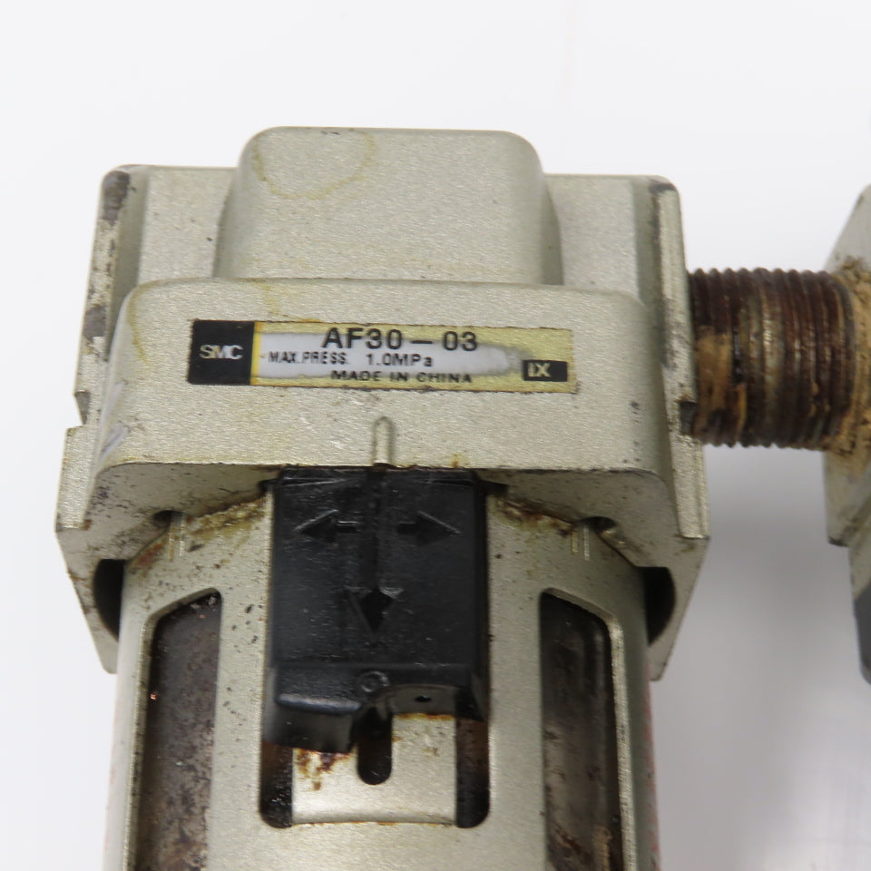 SMC AF30-03 APE-8T-3N 3/8" NPT Filter Regulator Lubricator W/ Pressure Switch