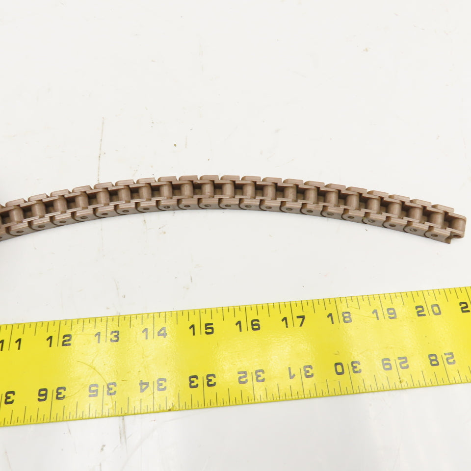 Versa Move Style 3/4" Wide Plastic Side Flex Conveyor Flat Top Chain 5' Long