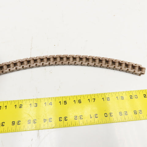 Versa Move Style 3/4" Wide Plastic Side Flex Conveyor Flat Top Chain 5' Long
