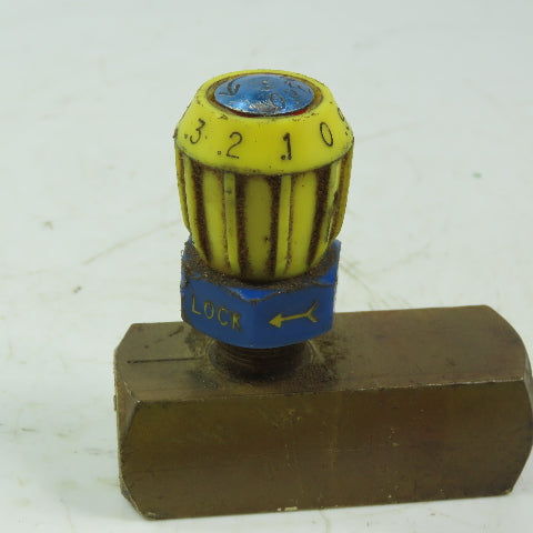 Deltrol EFL-25-B PENU-TROL Easy Read Pneumatic Brass Flow Control Valve