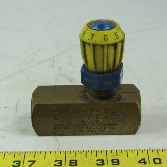 Deltrol EFL-25-B PENU-TROL Easy Read Pneumatic Brass Flow Control Valve