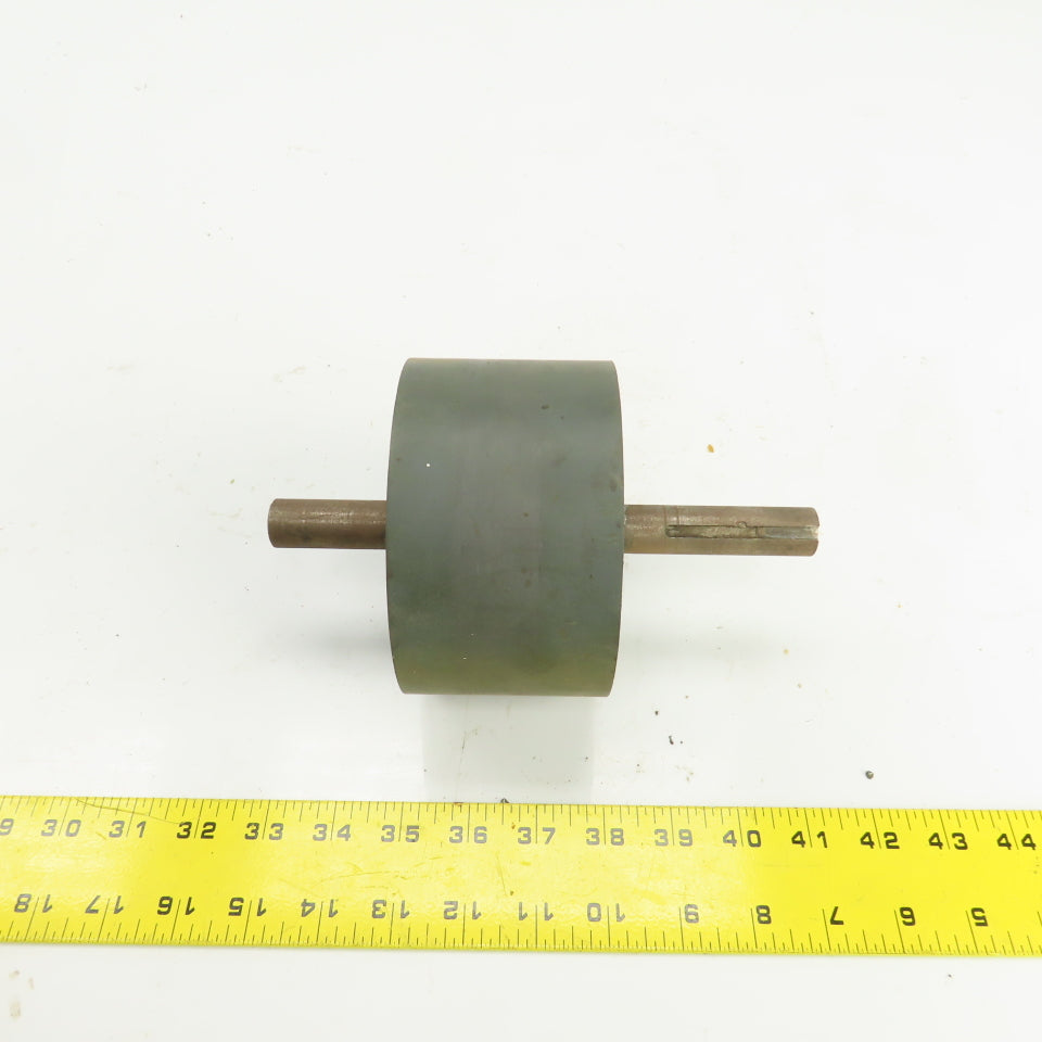 5" OD 3-1/8" Between Frame 3/4" Axle Smooth Rubber Gravity Conveyor Roller