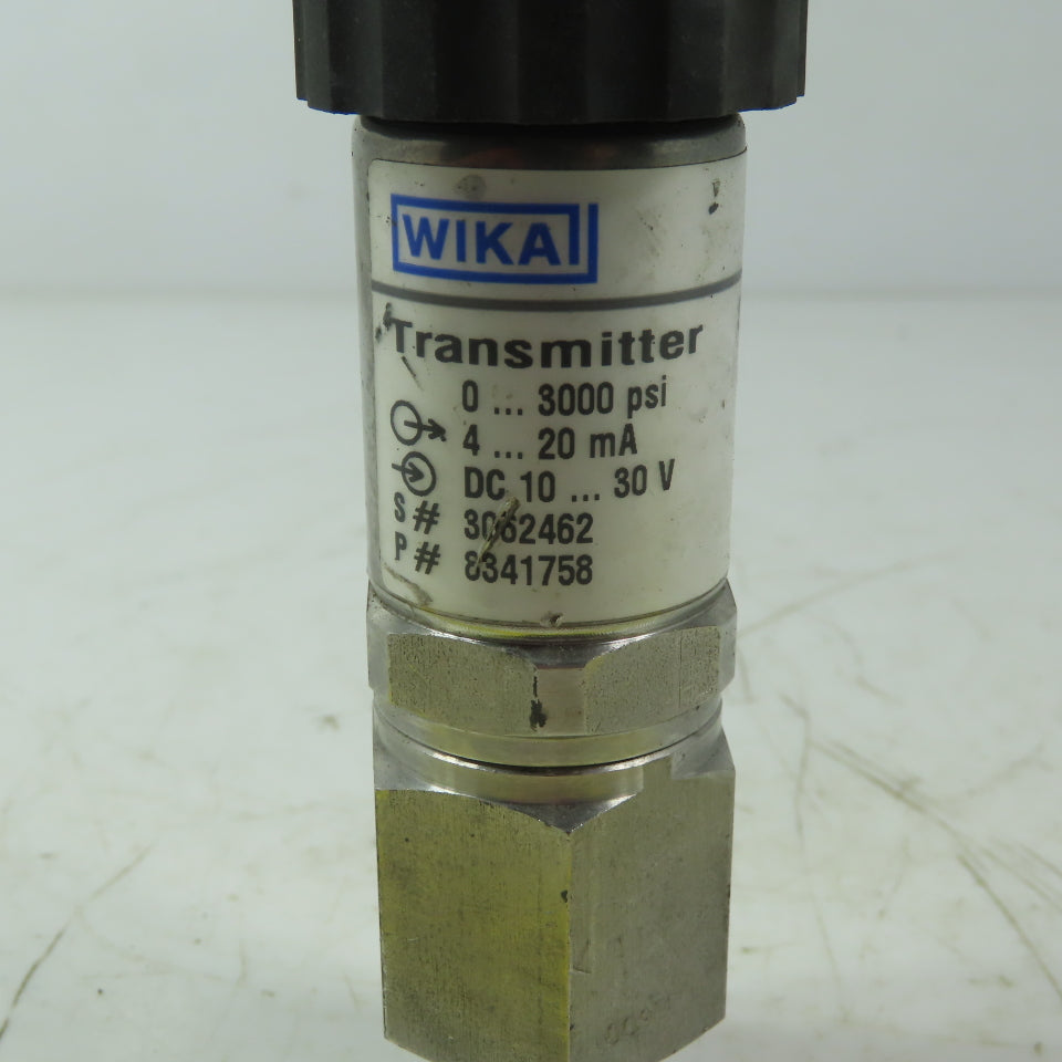 WIKA 891.23.520 S-11 Pressure Transmitter Switch 0-3000 PSI 10-30VDC 1/4" NPT