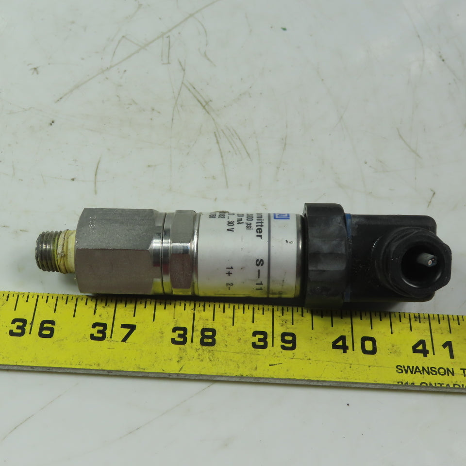 WIKA 891.23.520 S-11 Pressure Transmitter Switch 0-3000 PSI 10-30VDC 1/4" NPT