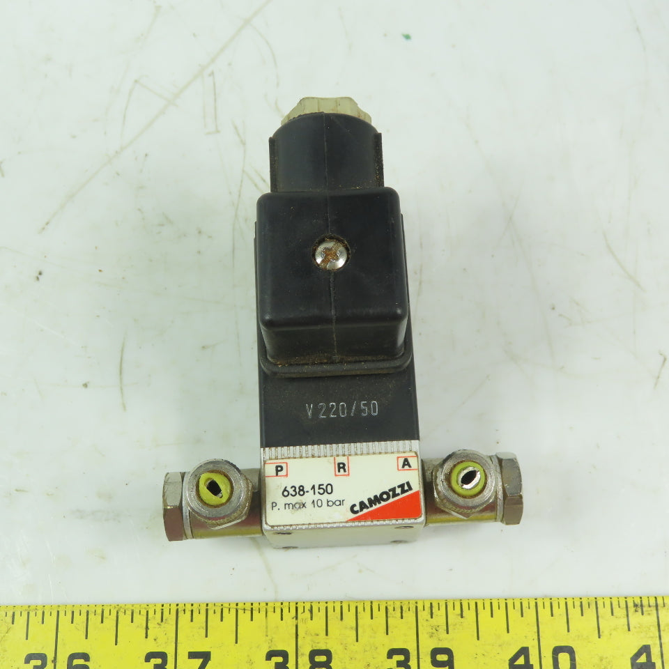Camozzi 638-150-A6E Solenoid Valve 220V 1Ph 1/4" NPT