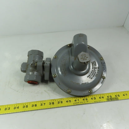Fisher Controls S100K Gas Pressure Regulator 5.5-8.5 WC W/Relief Valve 3/4" NPT
