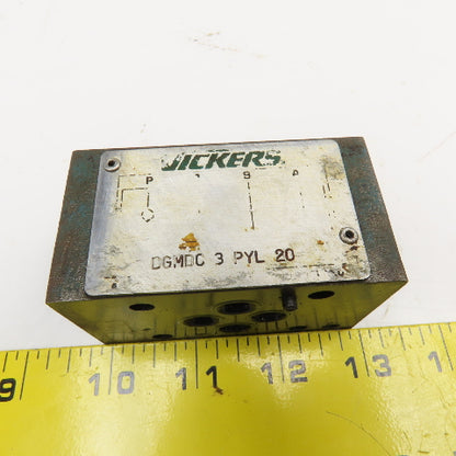 Vickers DGMDC 3 PYL 20 Hydraulic Stack Valve Direct Operated Check
