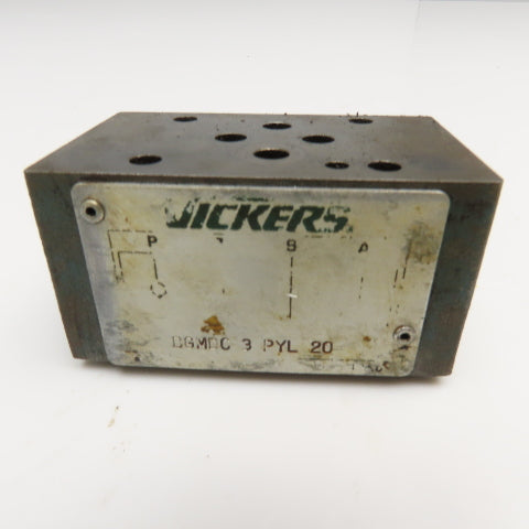 Vickers DGMDC 3 PYL 20 Hydraulic Stack Valve Direct Operated Check