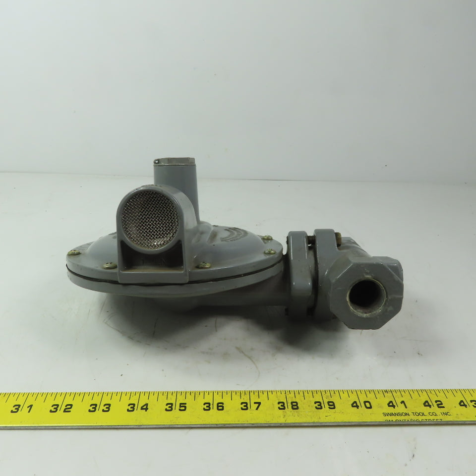 Fisher Controls S100K Gas Pressure Regulator 5.5-8.5 WC W/Relief Valve 3/4" NPT
