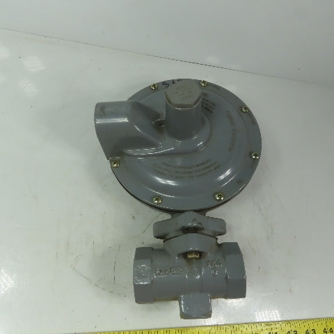 Fisher Controls S100K Gas Pressure Regulator 5.5-8.5 WC W/Relief Valve 3/4" NPT