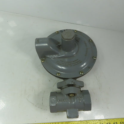 Fisher Controls S100K Gas Pressure Regulator 5.5-8.5 WC W/Relief Valve 3/4" NPT