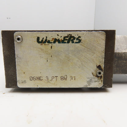 Vickers DGMC 3 PT BW 31 Adjustable Pressure Relief Valve