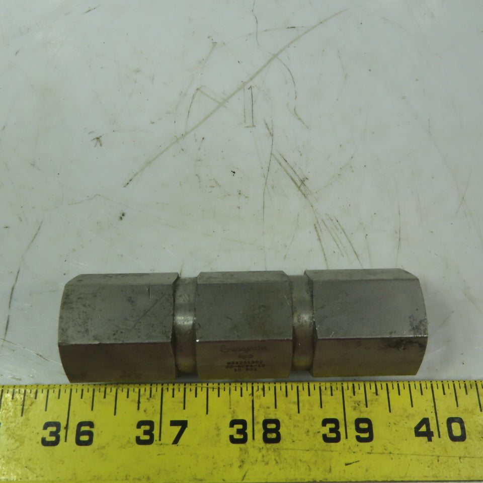 Swagelok SS-8CP4-10 Fixed Pressure 10 psig Poppet Check Valve 1/2" NPT
