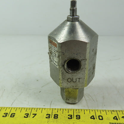 Graco 222-200 L03D Back Pressure Valve 500PSI