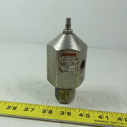 Graco 222-200 L03D Back Pressure Valve 500PSI