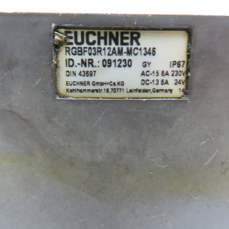 Euchner RGBF03R12AM-MC1346 3 Position Roller Multi Limit Switch 250V