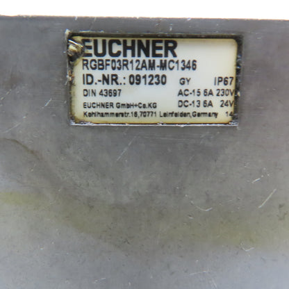 Euchner RGBF03R12AM-MC1346 3 Position Roller Multi Limit Switch 250V