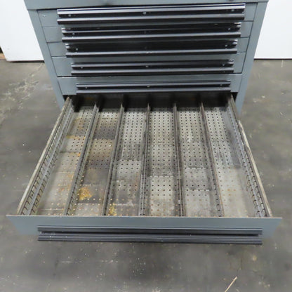 9 Drawer Industrial Parts Tool Storage Shop Cabinet 28" x 28" x 39-1/2"