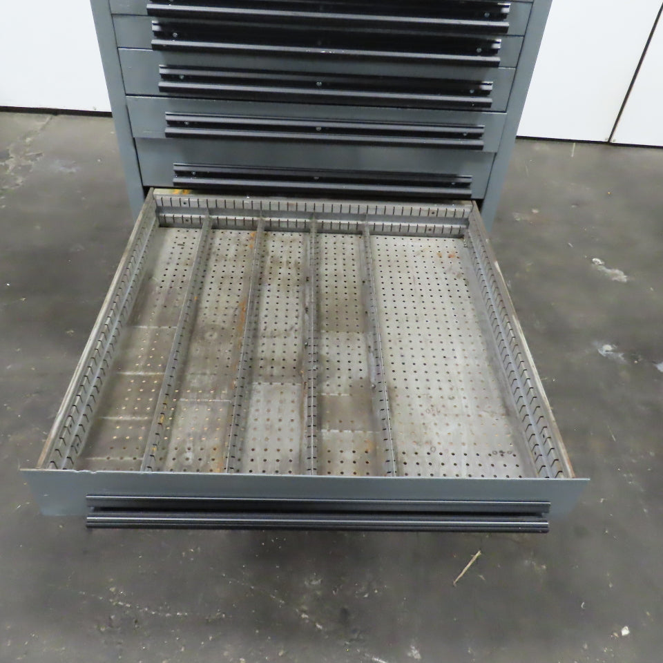 9 Drawer Industrial Parts Tool Storage Shop Cabinet 28" x 28" x 39-1/2"