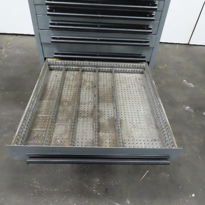 9 Drawer Industrial Parts Tool Storage Shop Cabinet 28" x 28" x 39-1/2"