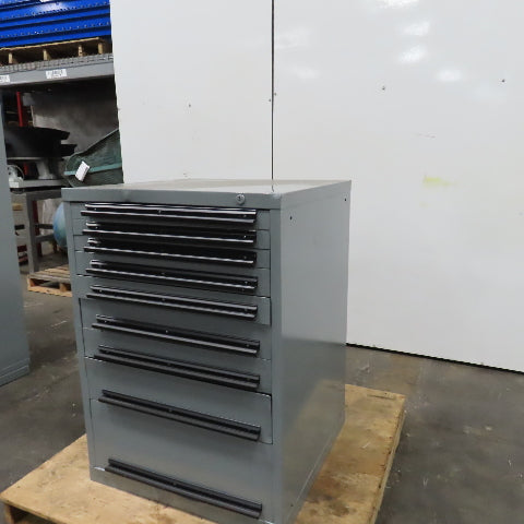 9 Drawer Industrial Parts Tool Storage Shop Cabinet 28" x 28" x 39-1/2"