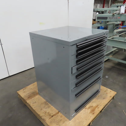 9 Drawer Industrial Parts Tool Storage Shop Cabinet 28" x 28" x 39-1/2"