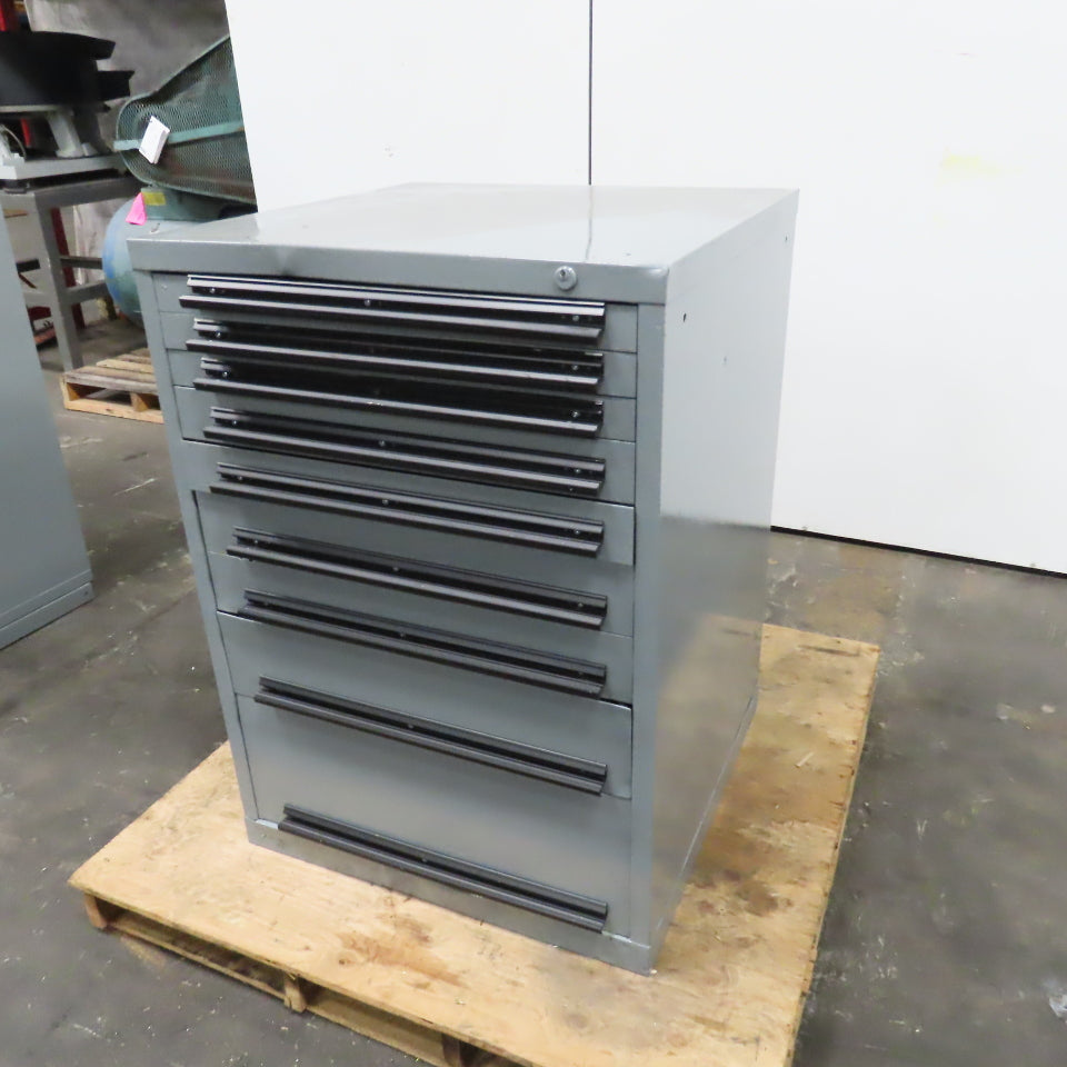 9 Drawer Industrial Parts Tool Storage Shop Cabinet 28" x 28" x 39-1/2"