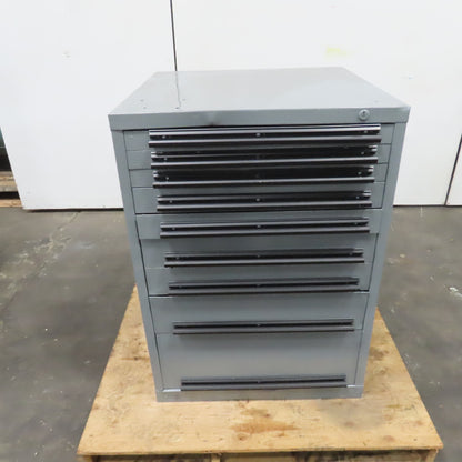 9 Drawer Industrial Parts Tool Storage Shop Cabinet 28" x 28" x 39-1/2"