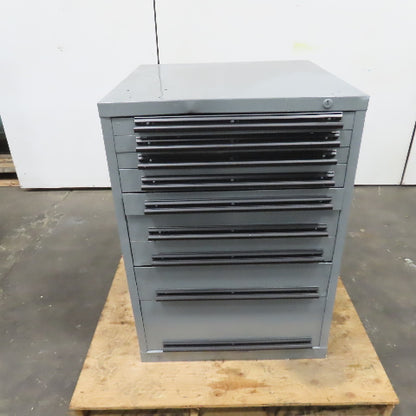 9 Drawer Industrial Parts Tool Storage Shop Cabinet 28" x 28" x 39-1/2"