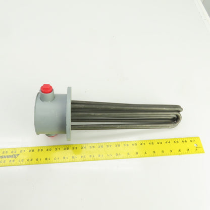 Mokon 011050 Flanged Immersion Heater Incoloy 12KW 460V 13 1/8" Long