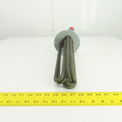 Mokon 011023 Flanged Immersion Heater Incoloy 9KW 230V 13 1/8" Long