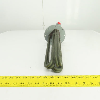 Mokon 011023 Flanged Immersion Heater Incoloy 9KW 230V 13 1/8" Long