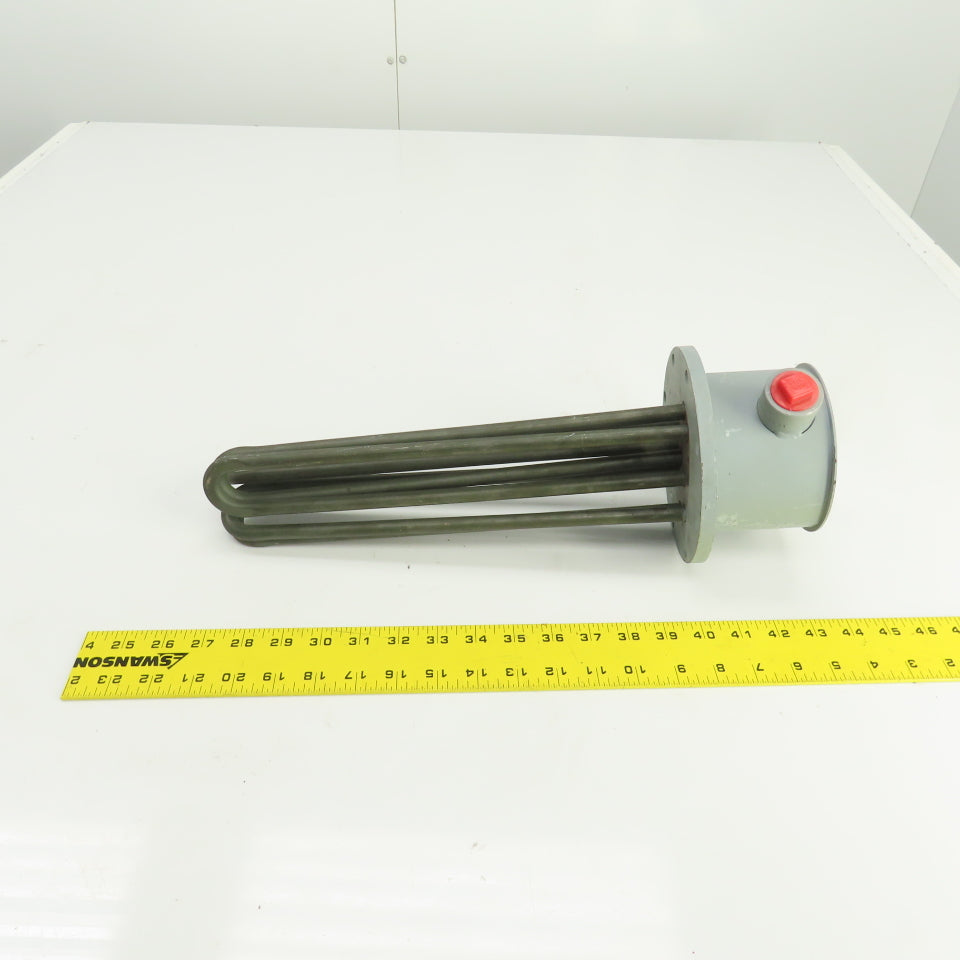 Mokon 011023 Flanged Immersion Heater Incoloy 9KW 230V 13 1/8" Long